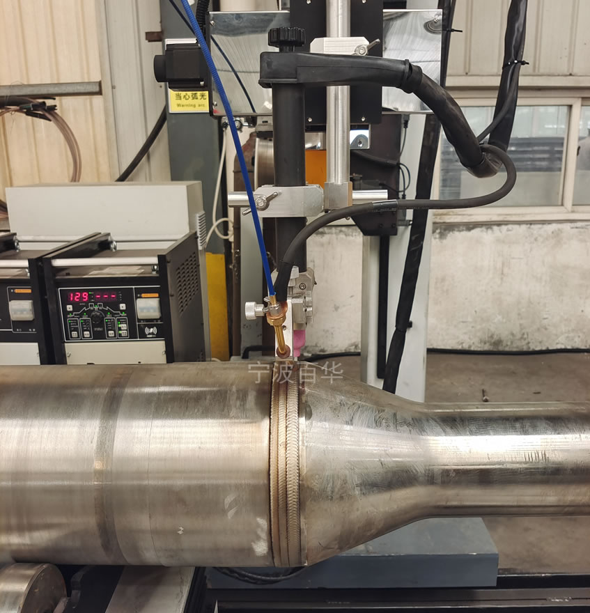 锅炉不锈钢管件氩弧焊管道自动焊机鱼纹成型